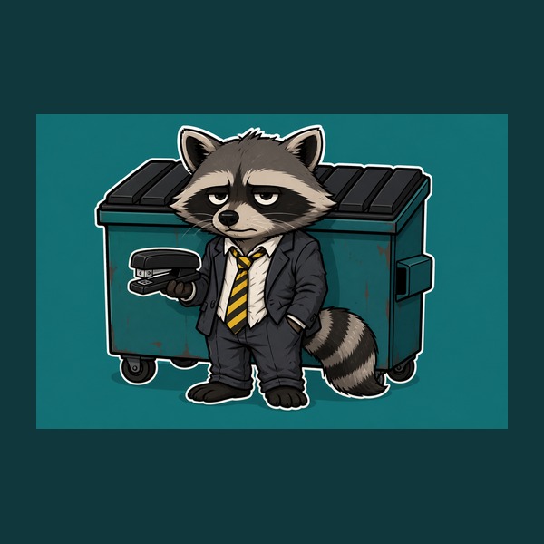 Reggie, full body, with briefcase
